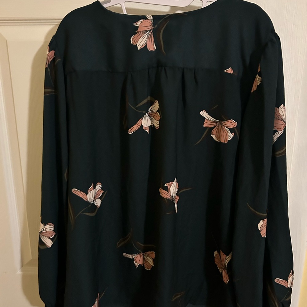Ava & Viv Floral Blouse 2x NWT